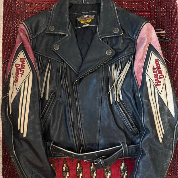 Vintage Harley davidson leather jacket