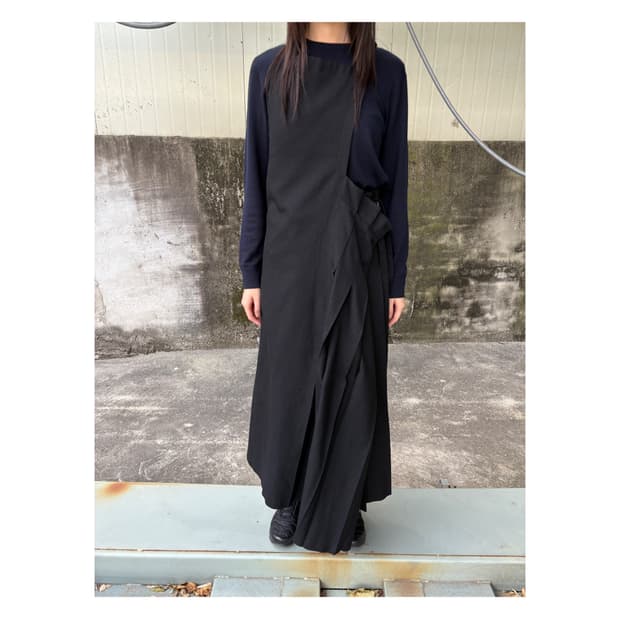 A/T 아츠로 타야마 비대칭 랩 원피스