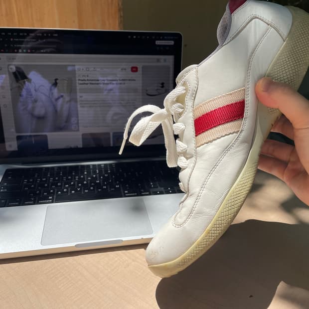 Prada white America cup