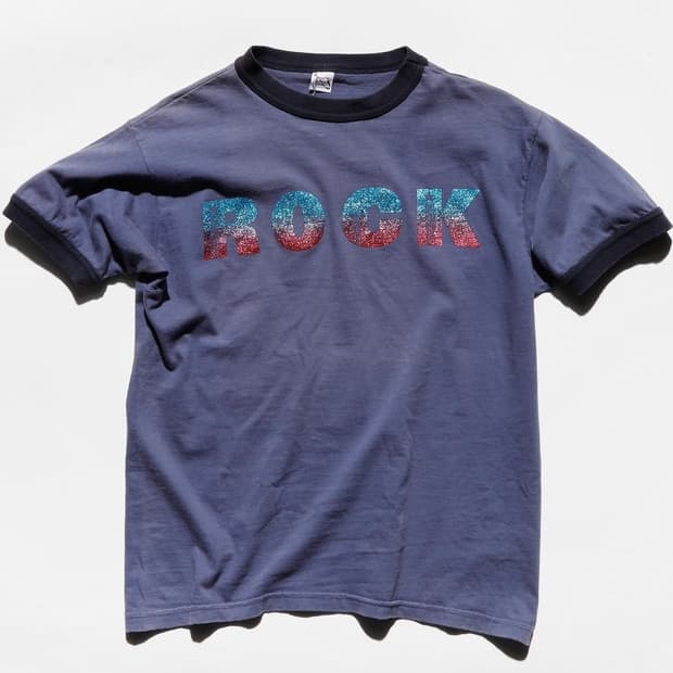 ROCK Glitter Ringer T-shirt