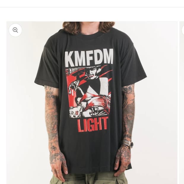 빈티지  90’s KMFDM Light T-Shirt
