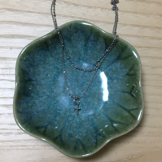 레이어드 십자가 목걸이