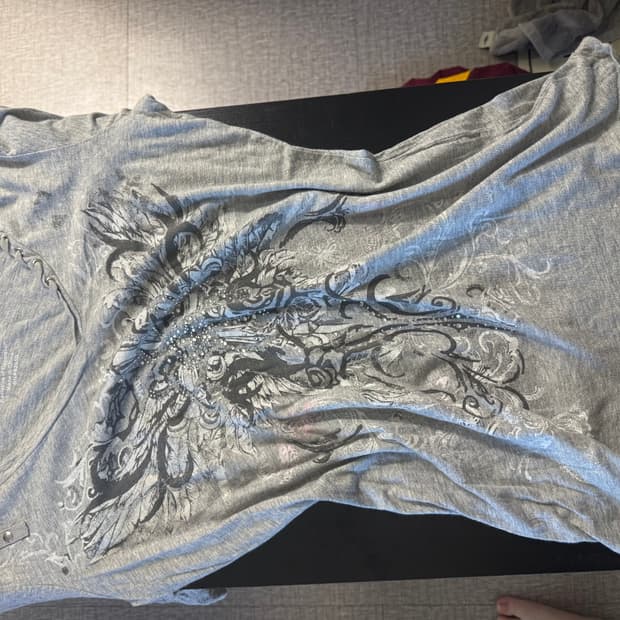 Y2K 일본 갸루 디테일 반팔