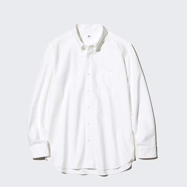 유니클로 엑스트라파인브로드코튼 화이트셔츠 팝니다.   