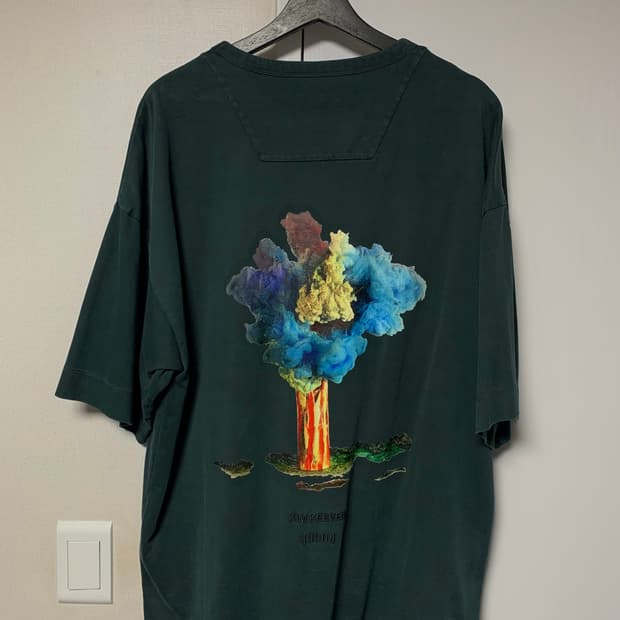 역시즌급처))준지 25SS 킴키버 플라워 다잉 반팔티