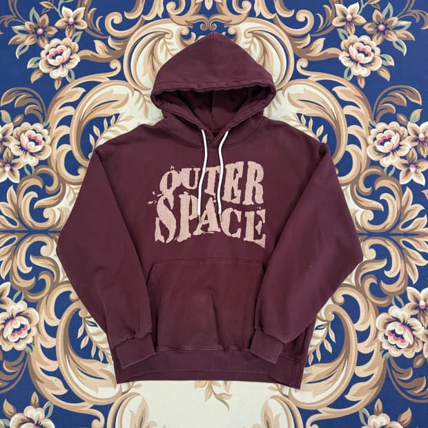 (M)애즈카톤 OUTER SPACE 후드티셔츠(버건디)