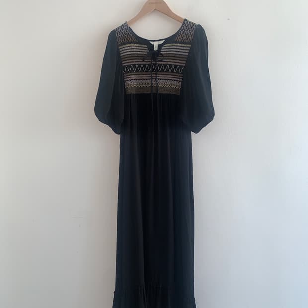 Bohemian black dress
