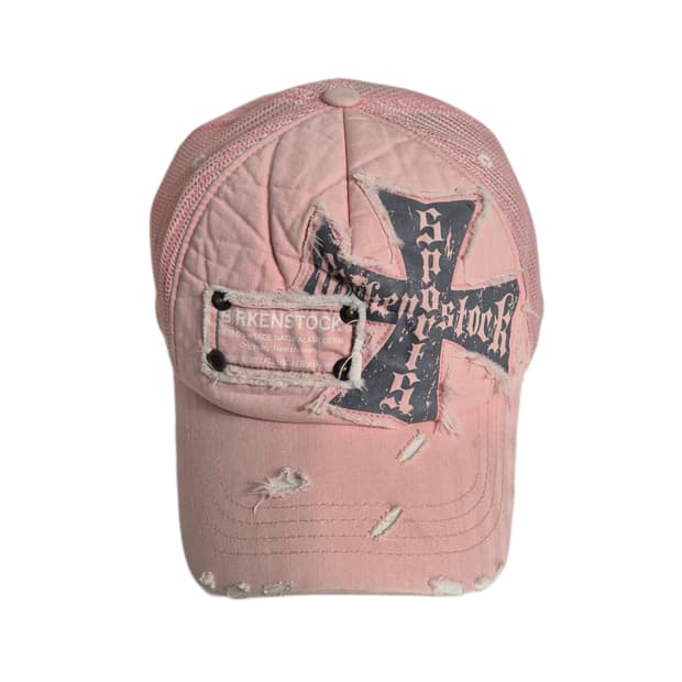 BIRKENSTOCK) 버켄스탁 빈티지 크로스 패치 메쉬캡