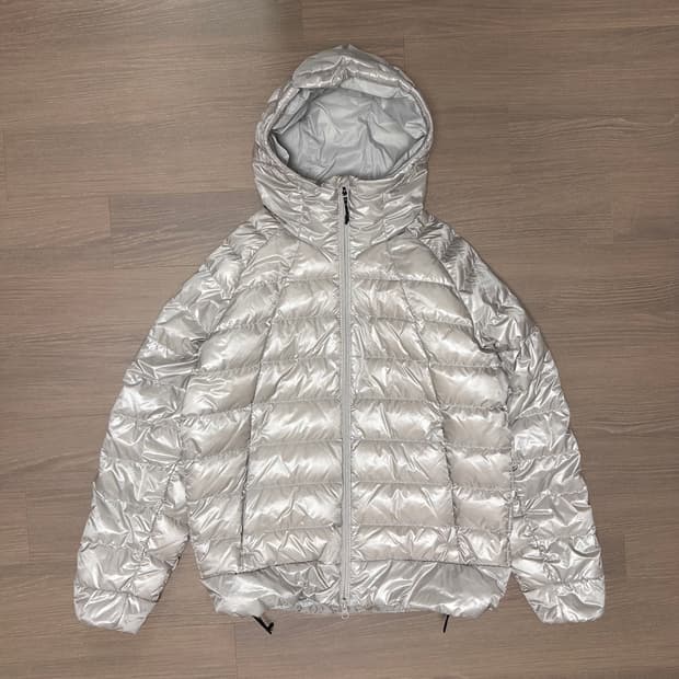 무신사스탠다드 아이언 라이트 다운 자켓 패딩 - 라이트 그레이 S