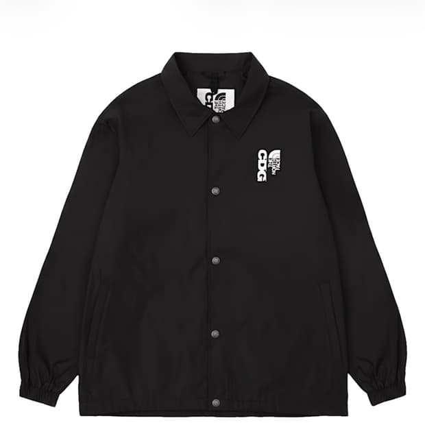 CDG x 노스페이스 나일론 코치 자켓 TNF 블랙 L 미개봉