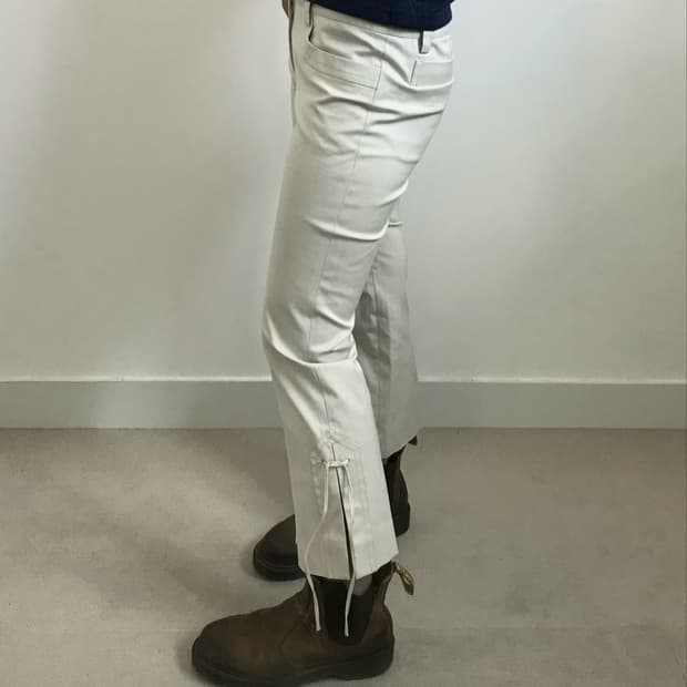 빈티지 리본 카프리 팬츠