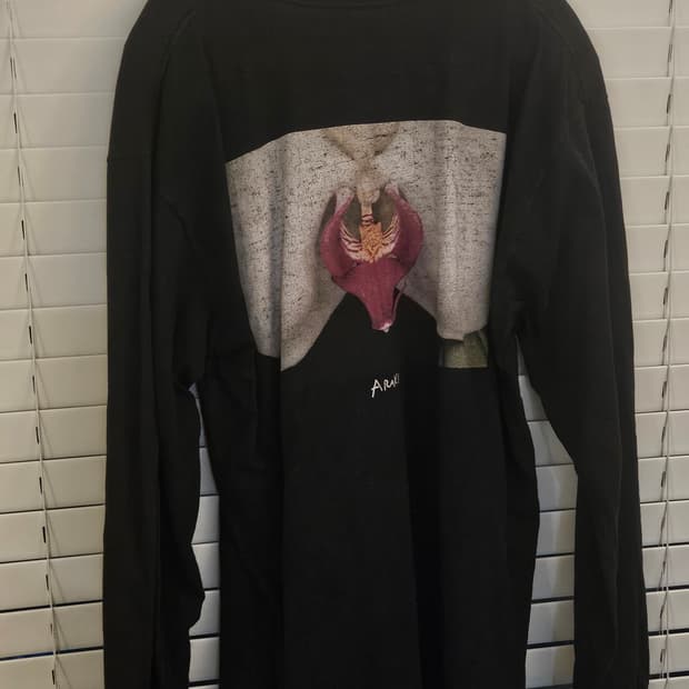 Supreme x Araki Orchid 긴팔 티셔츠 (Black)