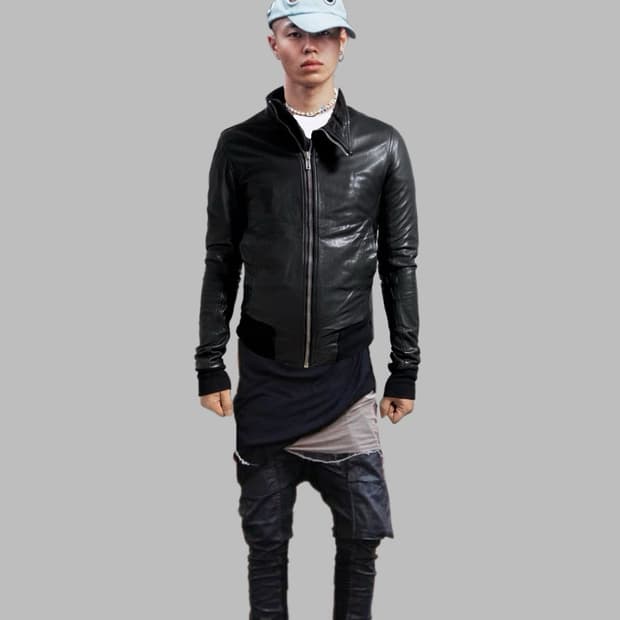 릭오웬스 몰리노 램스킨 자켓