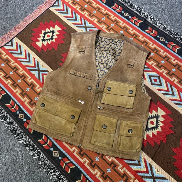 빈티지 웨스턴 스웨이드 베스트