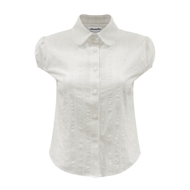 새상품! 체메씨 BOW PUFF SHIRT (IVORY)