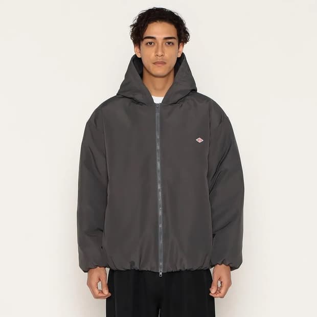 DANTON (단톤) 후드 다운 패딩 차콜