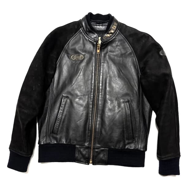 Greedy - 레더 바이커 봄버 자켓