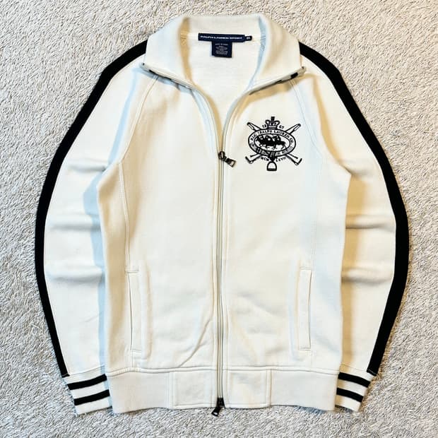 희귀) 폴로 스포츠 투웨이 사이드라인 자수로고 코튼 집업 자켓