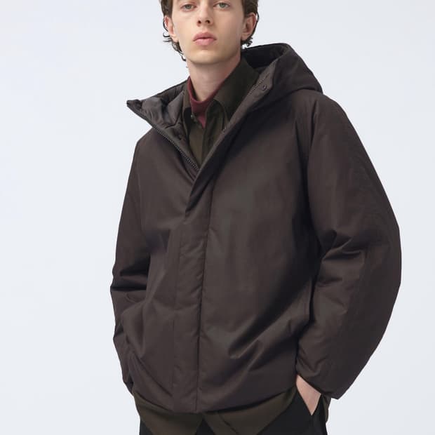 유니클로 U PUFFTECH 퍼프텍 볼륨 파카 다크브라운 m사이즈