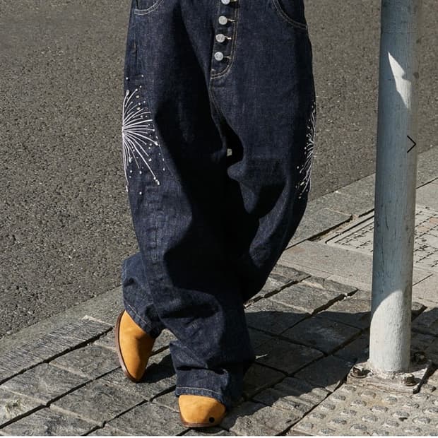 Steepc  fireworks 80’s curved jeans