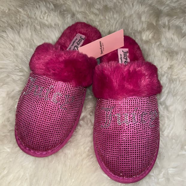 Juicy Couture Pink Slippers