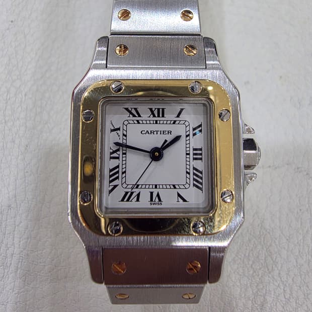 까르띠에 산토스 까레 콤비 시계 정품