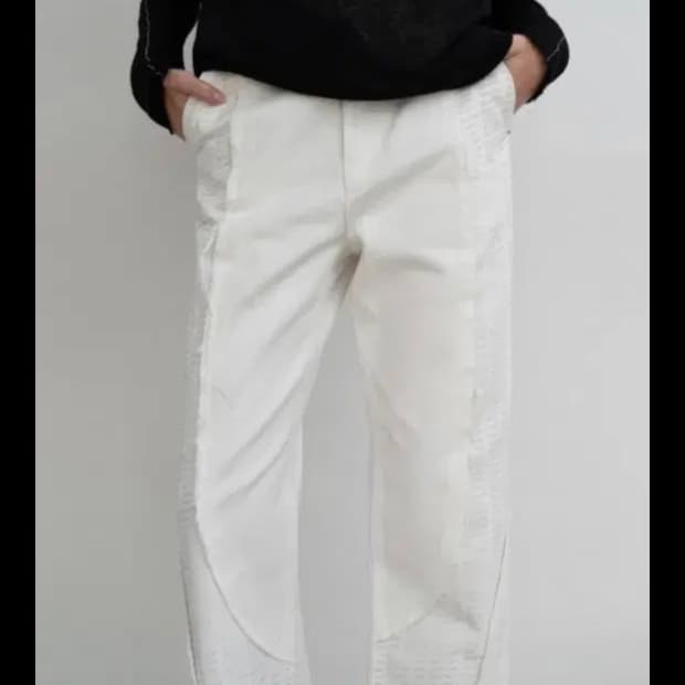 마뗑킴 커브 디테일 팬츠