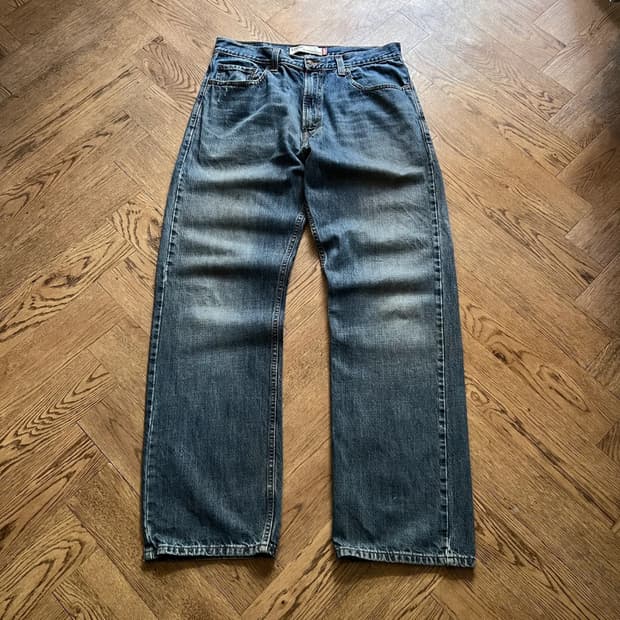 [33]00's 리바이스 USA 569 빈티지 워싱 와이드핏 데님 팬츠
