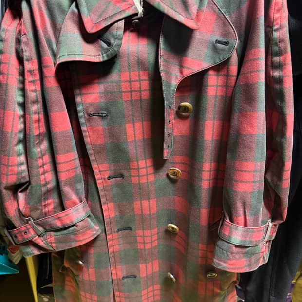 꼼데가르송 체크자켓