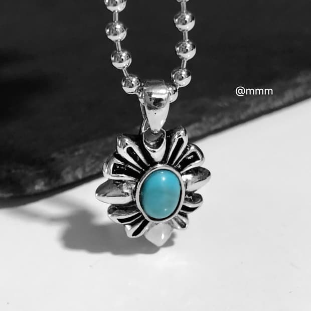 [Unisex] 터키석 체인 목걸이