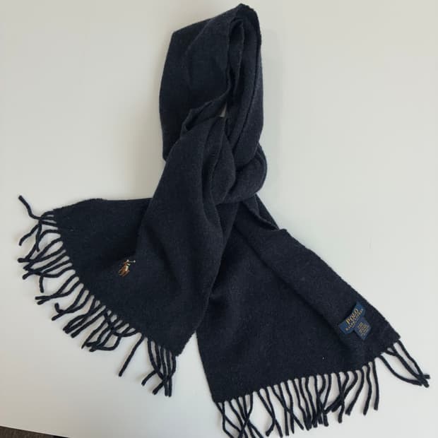 Polo 폴로 랄프로렌 다크그레이 울 머플러