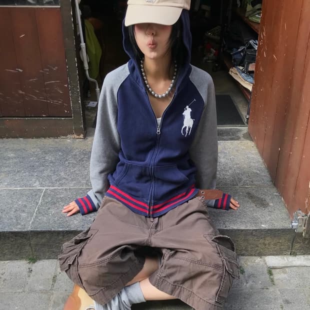 Polo Big Pony Hood Zip-Up