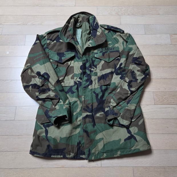 미군 M65 야상 우드랜드 필드자켓  스몰 레귤러 사이즈