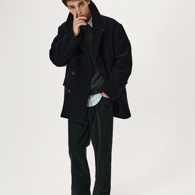 [s] 25fw 셔터 피코트 네이비