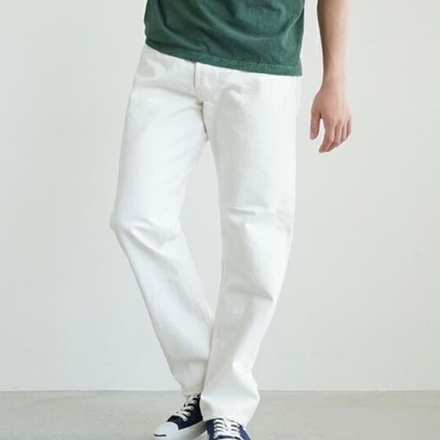 오어슬로우 105 80s 화이트 데님