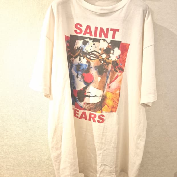 세인트미카엘x데님티어스 23ss 클라운티셔츠 3xl 희귀사이즈 판매합니다