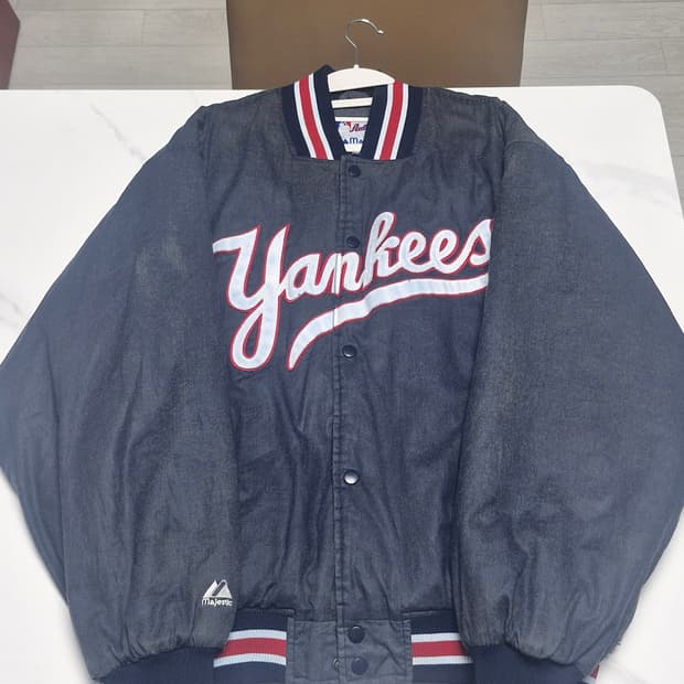 90s 마제스틱 봄버 자켓 뉴욕 양키스