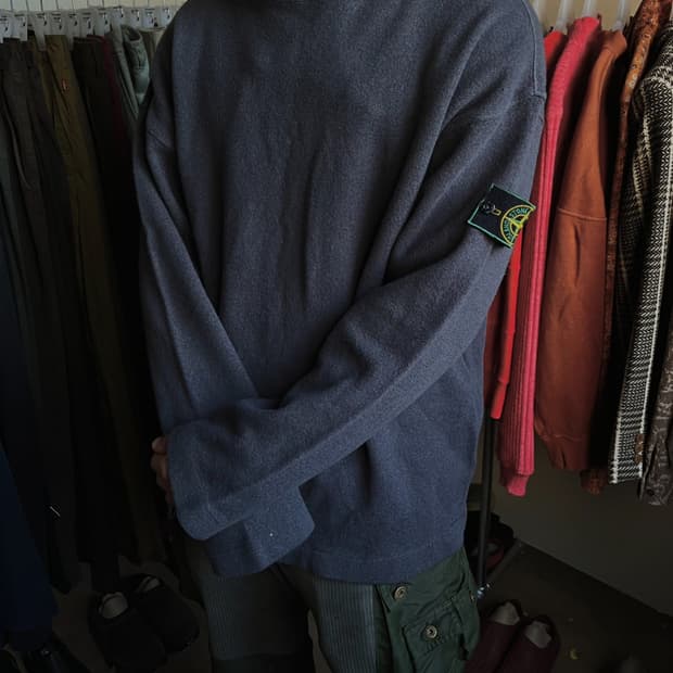 [XL]94AW 스톤아일랜드 아카이브 모크넥 니트