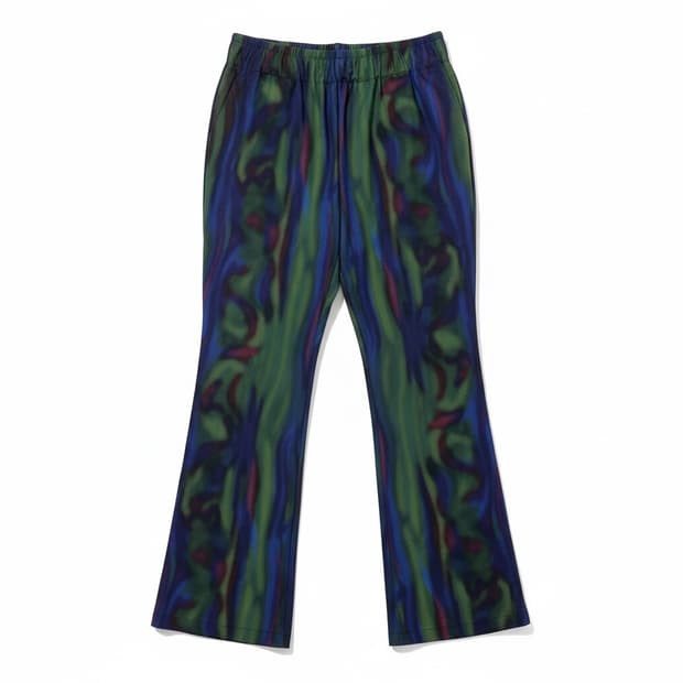 Enzo Blues 스트라이프 와이드 팬츠 L