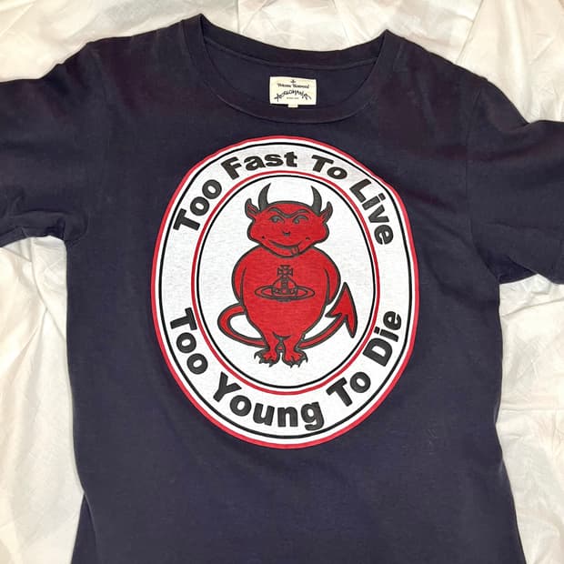 비비안 웨스트우드 앵글로마니아 투 패스트 티셔츠 드레스