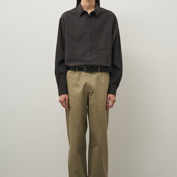 러프사이드 프라이머리 셔츠 차콜 핀스트라이프 3사이즈