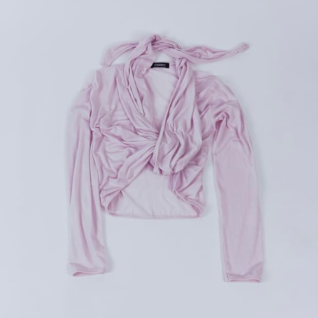 세릭 wrap cardigan (pink)