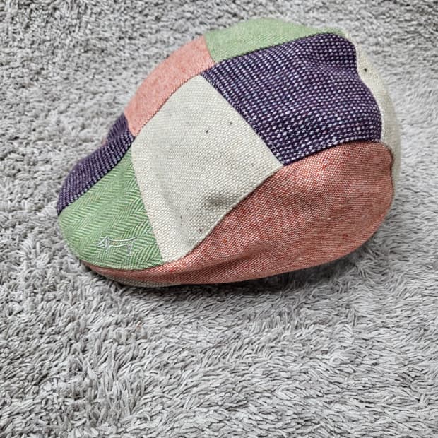 루이까스텔 패치워크 모80% 헌팅캡 모자 56