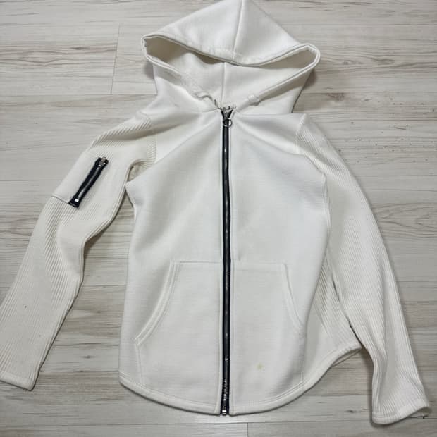 크롭 후드 집업