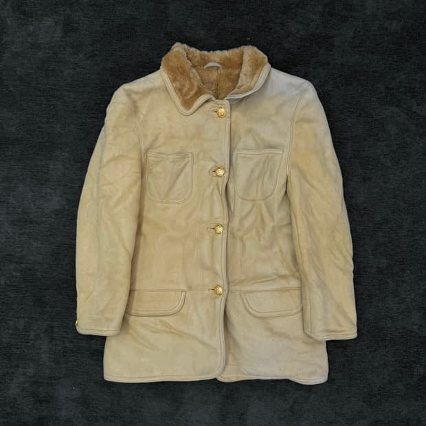 g.estilo 램스킨 시어링 코트