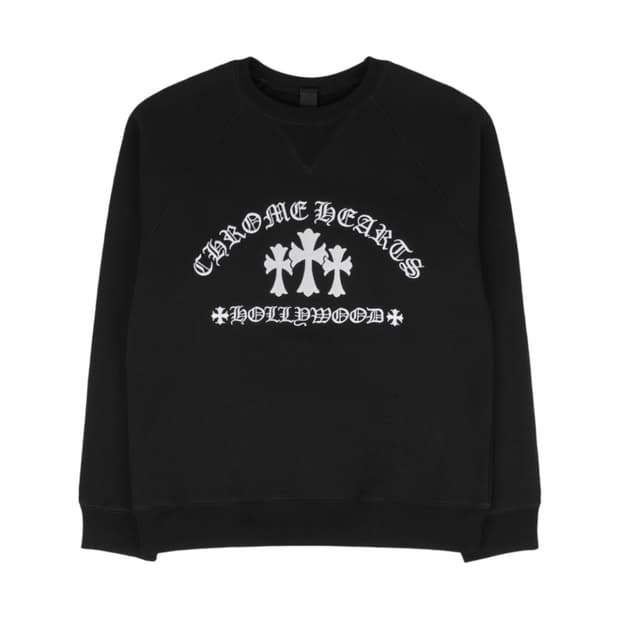 [M] 크롬하츠 세메터리 헐리우드 맨투맨 블랙