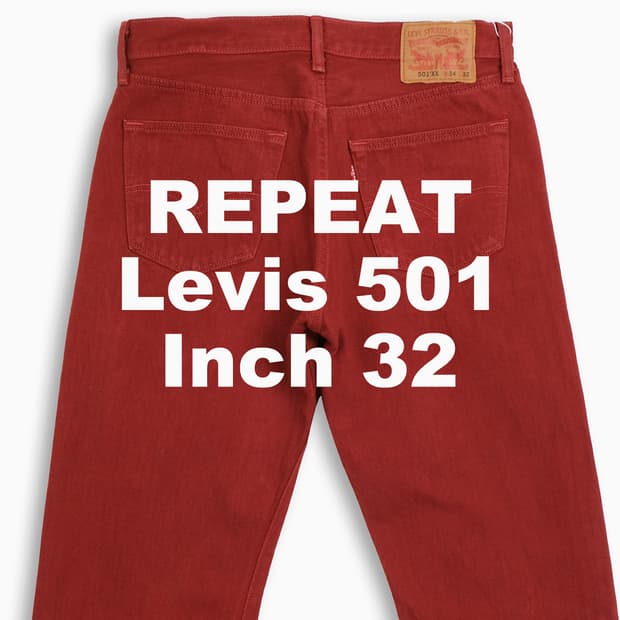 빈티지 리바이스 501xx 레드진 32 인치 LV50134600