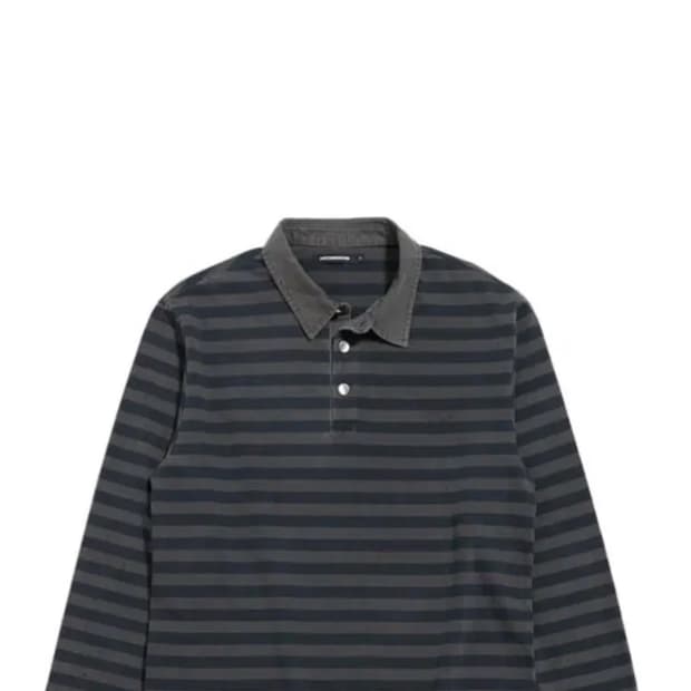 해칭룸 스트라이프 폴로 티 dyed blue 2사이즈