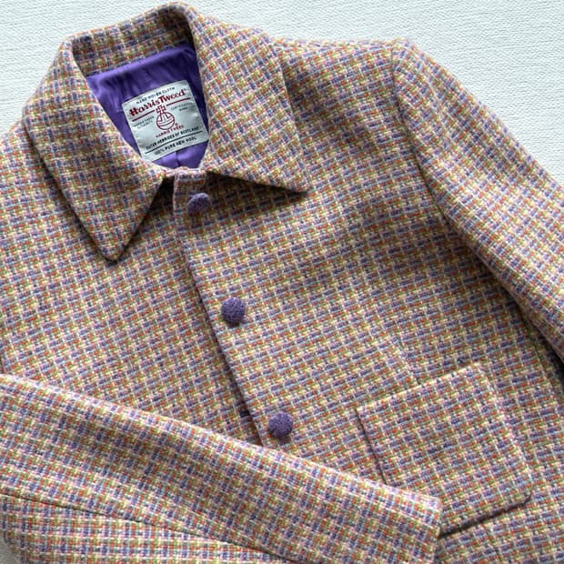 비핀드 해리스 트위드 크롭 자켓