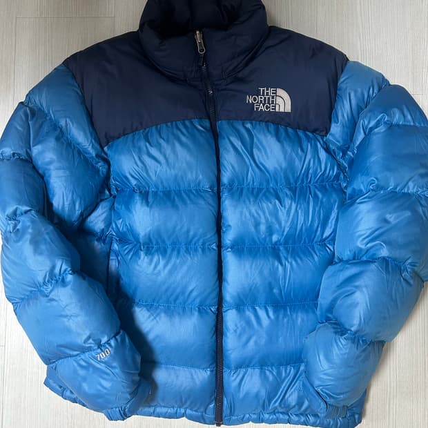 노스페이스 눕시 패딩 블루 M